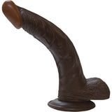 Nasstoys Afro American Whopper Flexible Dong, 8-Inch, Brown
