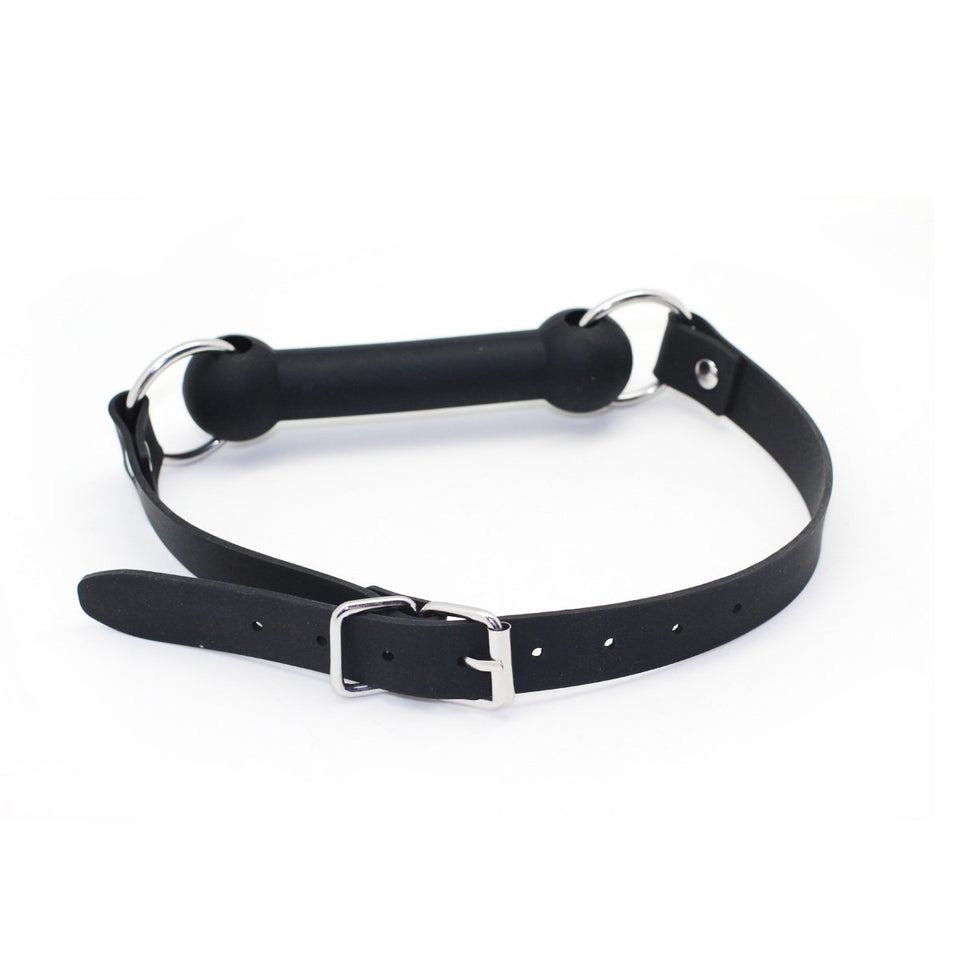 SMspade Sex Mouth Gag Bit Dog Bone (Black)
