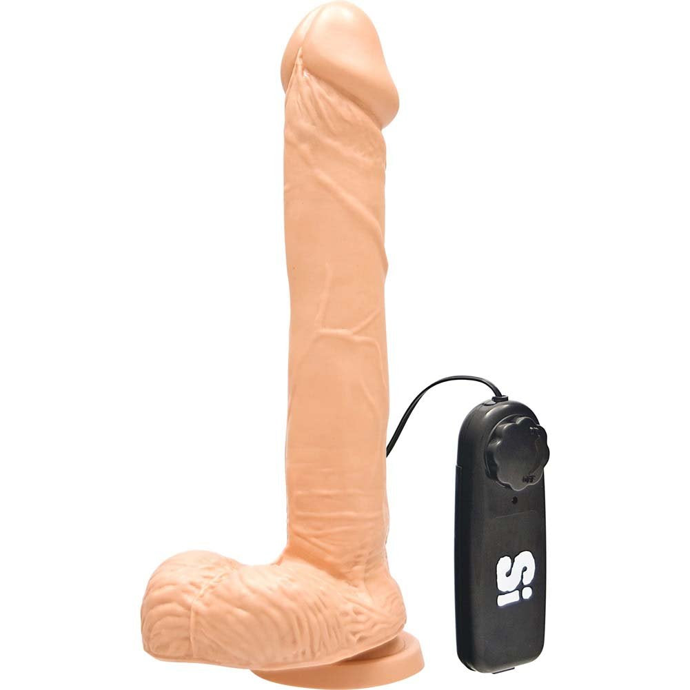Si Novelties Cock With Balls Egg And Suction Black 9 Inch 19.36 Ounce