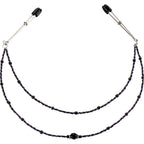 Spartacus Double Strand Nipple Clamps, Purple