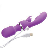 Adam & Eve G Motion Rabbit Wand Vibrator, 10.5 Ounce