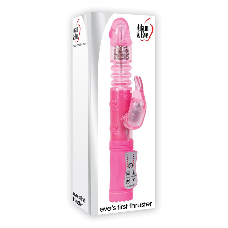Adam & Eve Thruster Rabbit Dildo Pink 1 Pound