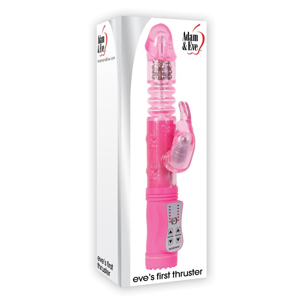Adam & Eve Thruster Rabbit Dildo Pink 1 Pound
