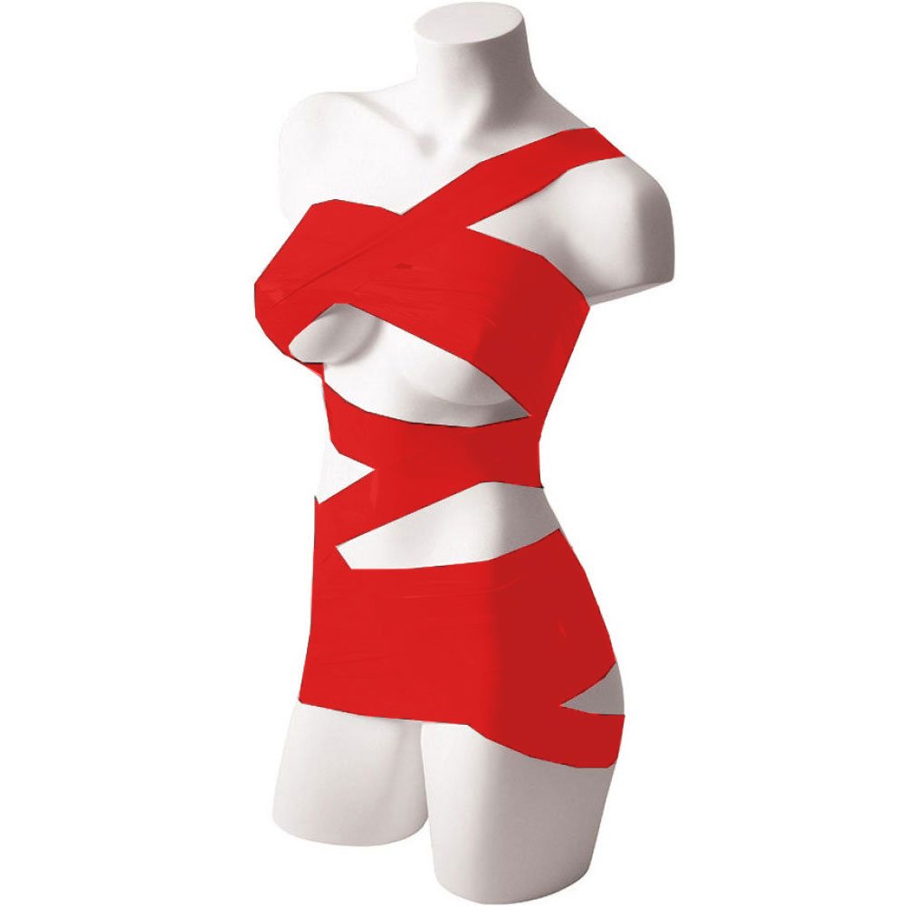Kinklab Bondage Tape, Female, Red