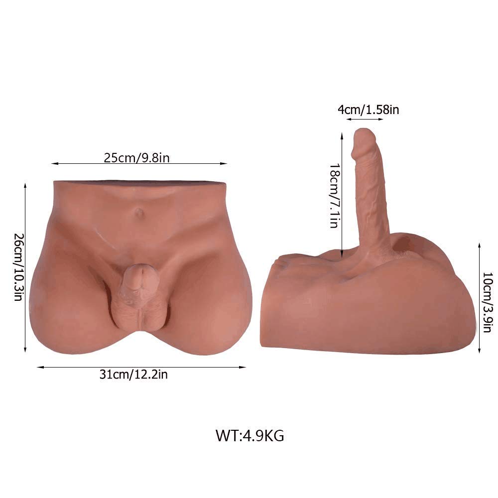 Men'S Huge Dildos, Realistic Masturbator With Flexible Dildo And Tight Anal Entry, Adult Sex Toys For Women Men Couple -12.2 X10.3 Inch