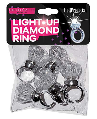 Light Up Diamond Ring (5Pk)