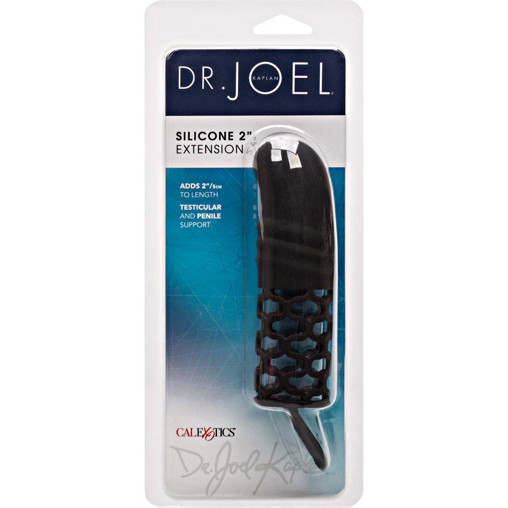 California Exotic Novelties Dr. Joel Kaplan Silicone Masturbator With Extension, Black, 2 Inch