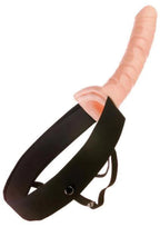 Pipedream Fetish Fantasy Series Hollow Strap-On, Flesh, 10 Inch