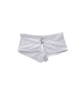 Stretch Lace Double Pleasure Short  White  SmallMedium