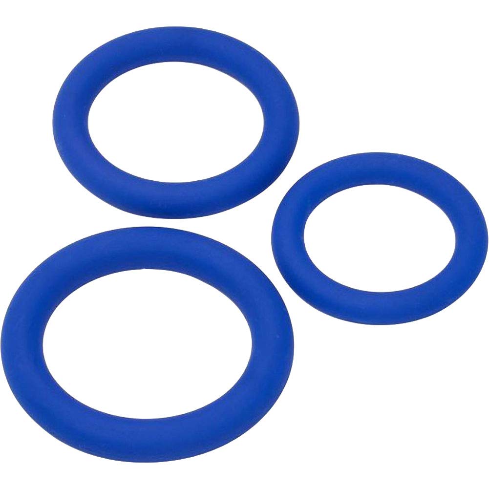 Cloud 9 Pro Sensual Silicone C-Ring 3 Size Pack (Blue)