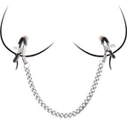 Powerful Nipple Sucker Nipple Chain Clamps Set Nipple Sucking Stimulator with Adjustable Metal Breast Clamps Nipple Clips for Co