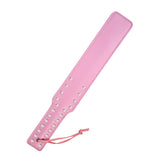 Quality Studded Spanking Paddles, 14.7inch Faux Leather Paddle for Adults Sex Play, Pink