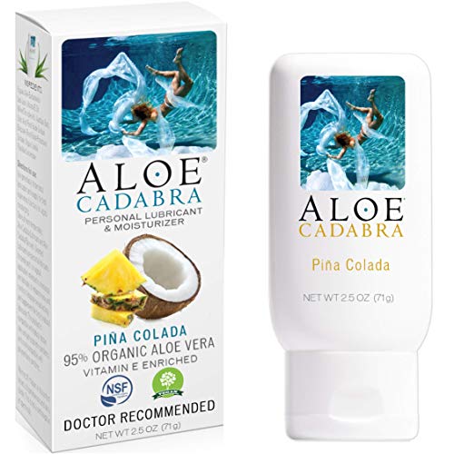All Natural Aloe cadabra Organic Lubricant Pina colada Flavored 2.5 Ounce