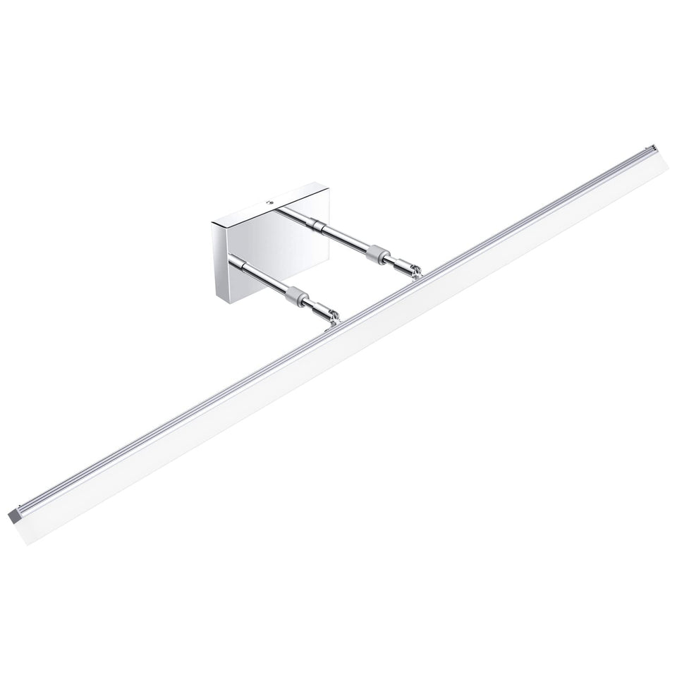 Aipsun 48 Inch Led Vanity Lights Adjustable Bathroom Vanity Light Fixtures Bathroom Lighting Fixture Over Mirror Chrome Modern V
