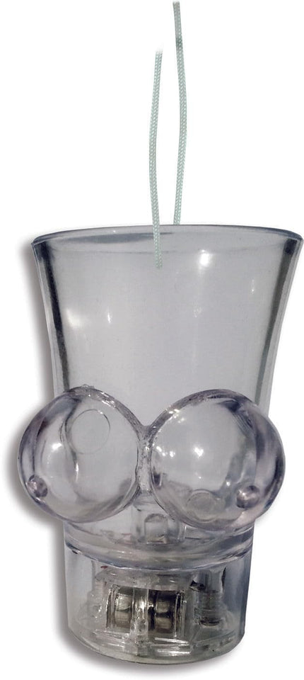 Light Up Boobie Shot Glass W/String