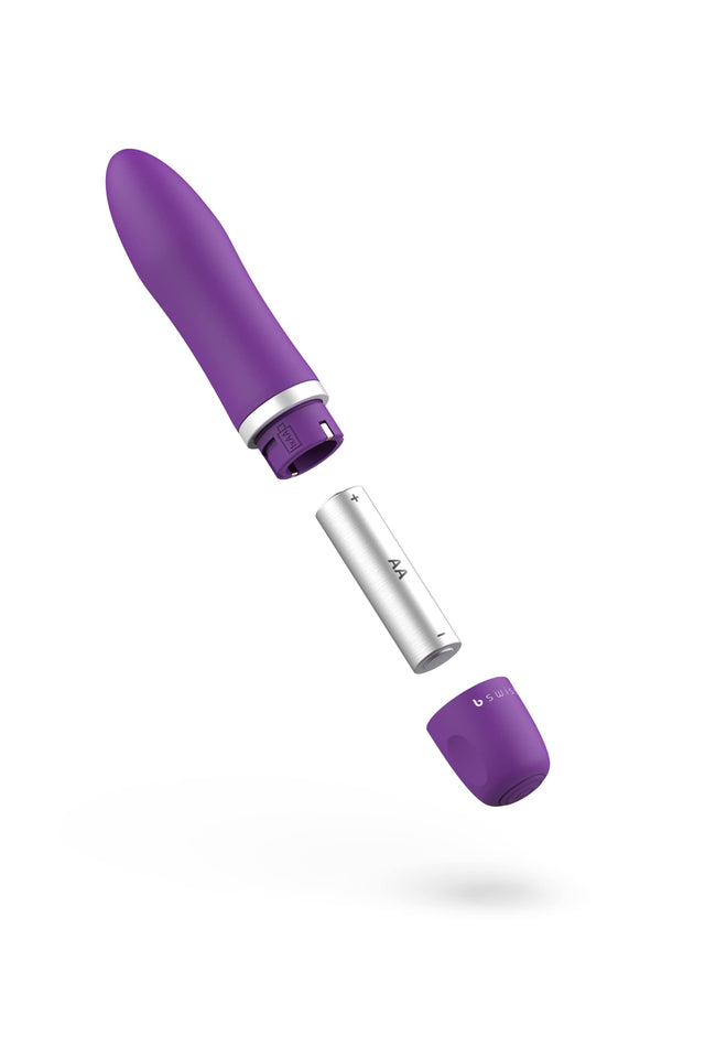 B Swish Bcute Classic Mini Tip Bullet Vibrator, Battery Operated, Intimate Portable Personal Massager With 5 Vibration Patterns,