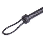 Premium Purple Leather Flogger for Couples - Deluxe BDSM Whip for Sensual Play, Erotic Exploration & Fetish Adventures - Adjusta