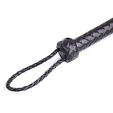 Premium Purple Leather Flogger for Couples - Deluxe BDSM Whip for Sensual Play, Erotic Exploration & Fetish Adventures - Adjusta