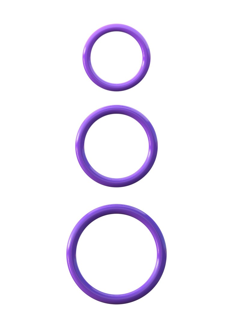 Pipedream Fantasy Cringz Silicone 3 Piece Stamina Set  Purple  1 Pound