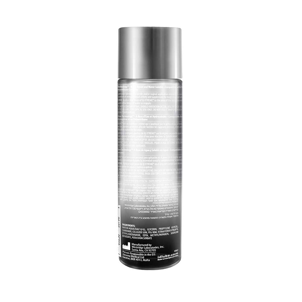 Id Lubricants Xtreme High Performance Water Based, 4.4 Fl Oz