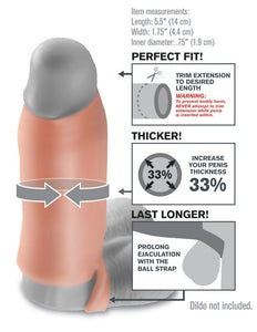 Pipedream Fantasy X-Tensions Real Feel Enhancer, Flesh
