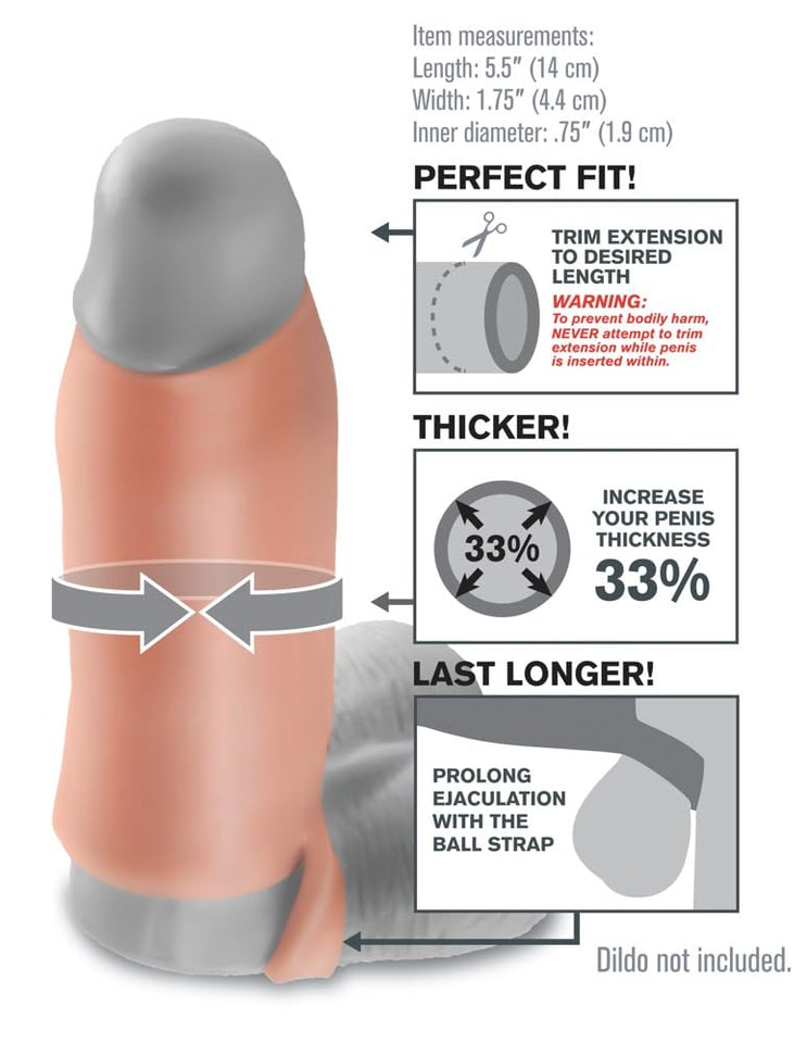 Pipedream Fantasy X-Tensions Real Feel Enhancer, Flesh