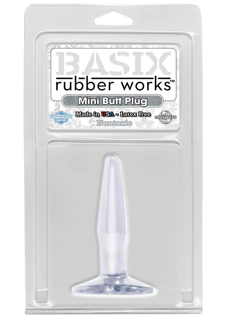 Pipedream Basix Mini Butt Plug Glow In The Dark