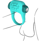 Calexotics Jopen Key Halo Vibrating Ring - Robin Egg Blue