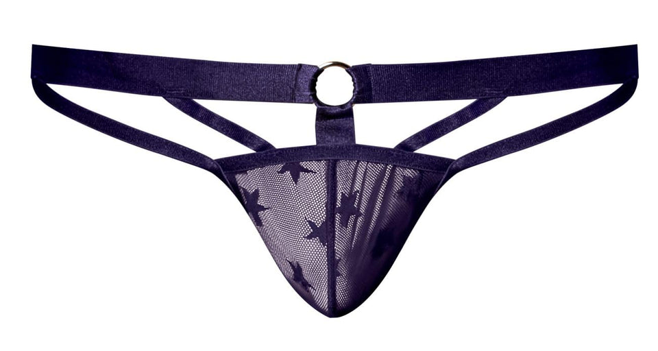Love Star Thong W/ Ring Purple L/Xl