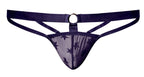 Love Star Thong W/ Ring Purple S/M