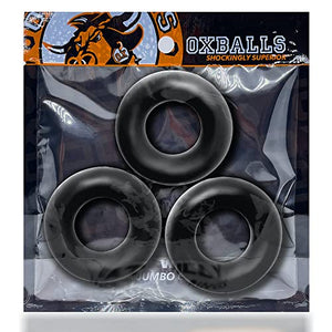 Oxballs Fat Willy 3Pk Jumbo Cockrings Bk