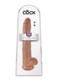 King Cock 14In Cock With Balls - Tan