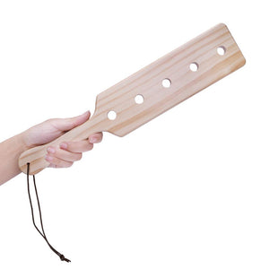 VENESUN 14inch Wood Spanking Paddle for Adult Sex Toys, Wooden Paddle with 5 Airflow Holes for BDSM Sex Play