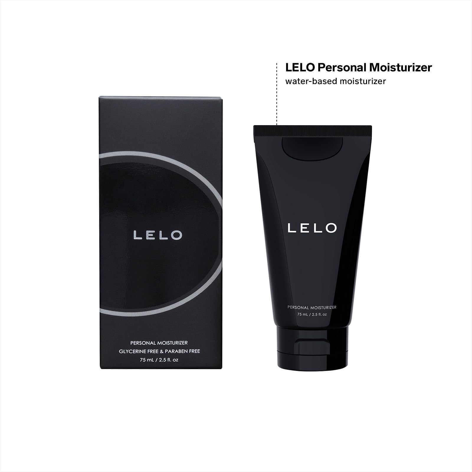 Lelo Personal Moisturizer, Luxury Waterbased Lubricant For Women And Men With Aloe Vera, Water Based Personal Lubricant Water Based Lubricant Gel For Couples (75 Ml/2.5 Fl. Oz)