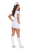 Elegant Moments Sexy Women'S Head Nurse Uniform Adult Roleplay Costume, Medium, White
