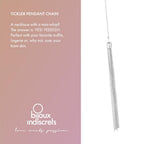 Bijoux Indiscrets Magnifique Collection Silver Tickler Pendant Classic Style Fashion Necklaces for Women - Well Designed for Nec