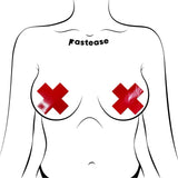 Pastease Plus X Faux Latex Red Crosses