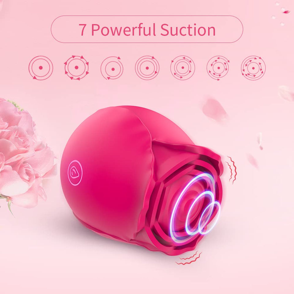 Rose Toys Clitoral Vibrator for Women, Vlatne Sex Stimulator with 7 Mind-Blowing Tapping Modes, Nipple Teasing Clitoris Masturba