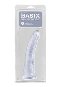 Basix 7In. Slim Dong W/Suction Cup Clear