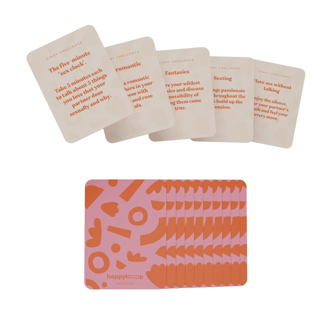 Lovebox 30 Days of Kinky Challenges | Mini Cards Deck | Couples Card Game for Intimacy and Exploration | Perfect Valentines Day