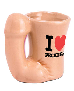 Bachelorette Party Favors - Mini Pecker Shot  Glass Display - 12 Piece