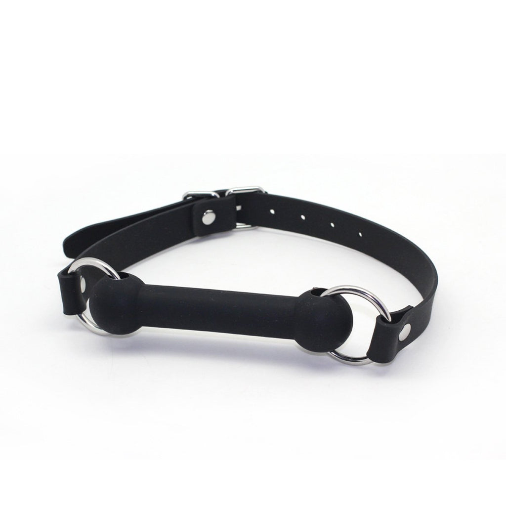 SMspade Sex Mouth Gag Bit Dog Bone (Black)