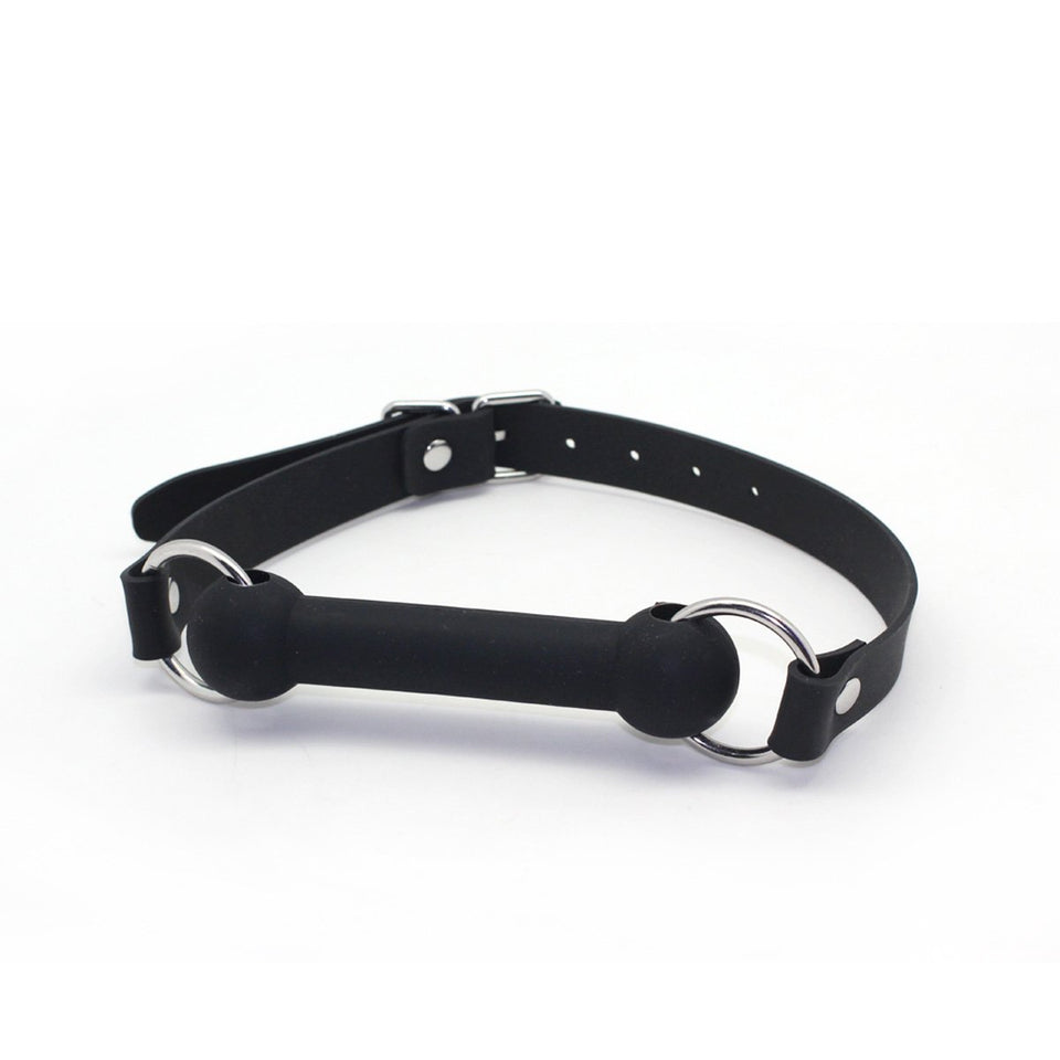 SMspade Sex Mouth Gag Bit Dog Bone (Black)
