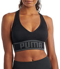 PUMA Womens Seamless Sports Bra, Black, Small