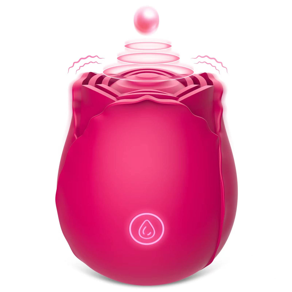 Rose Toys Clitoral Vibrator for Women, Vlatne Sex Stimulator with 7 Mind-Blowing Tapping Modes, Nipple Teasing Clitoris Masturba