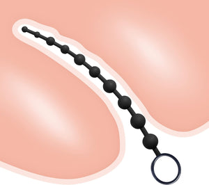 10 Balls Anal Beads Butt Plug, Soft Adult Sex Toys, Anal Sex Toy Waterproof Plug for Adult Sex Games, Men, Women and Couples