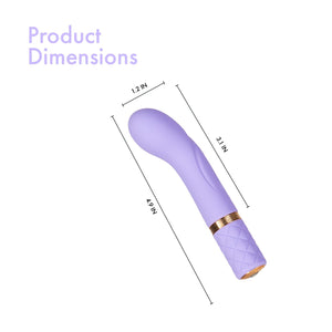 Pillow Talk Racy Mini Vibrator, Flexible For Optimal G-Spot Stimulation, Incremental Speed Control For Precise Power With Swarov