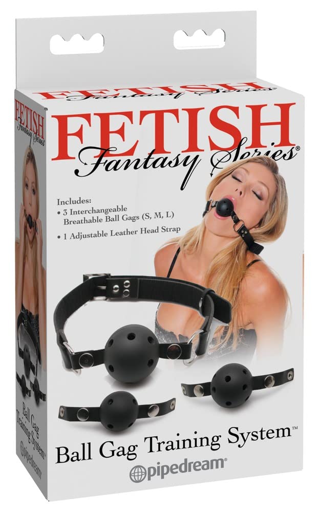 The Ball Gag Training System is perfect for beginners who are new to being  gagged yet versatile enough to satisfy a pro. The 3-gag training  system allows you to start with a small gag and gradually work your  way up to the larger one and go from mild to