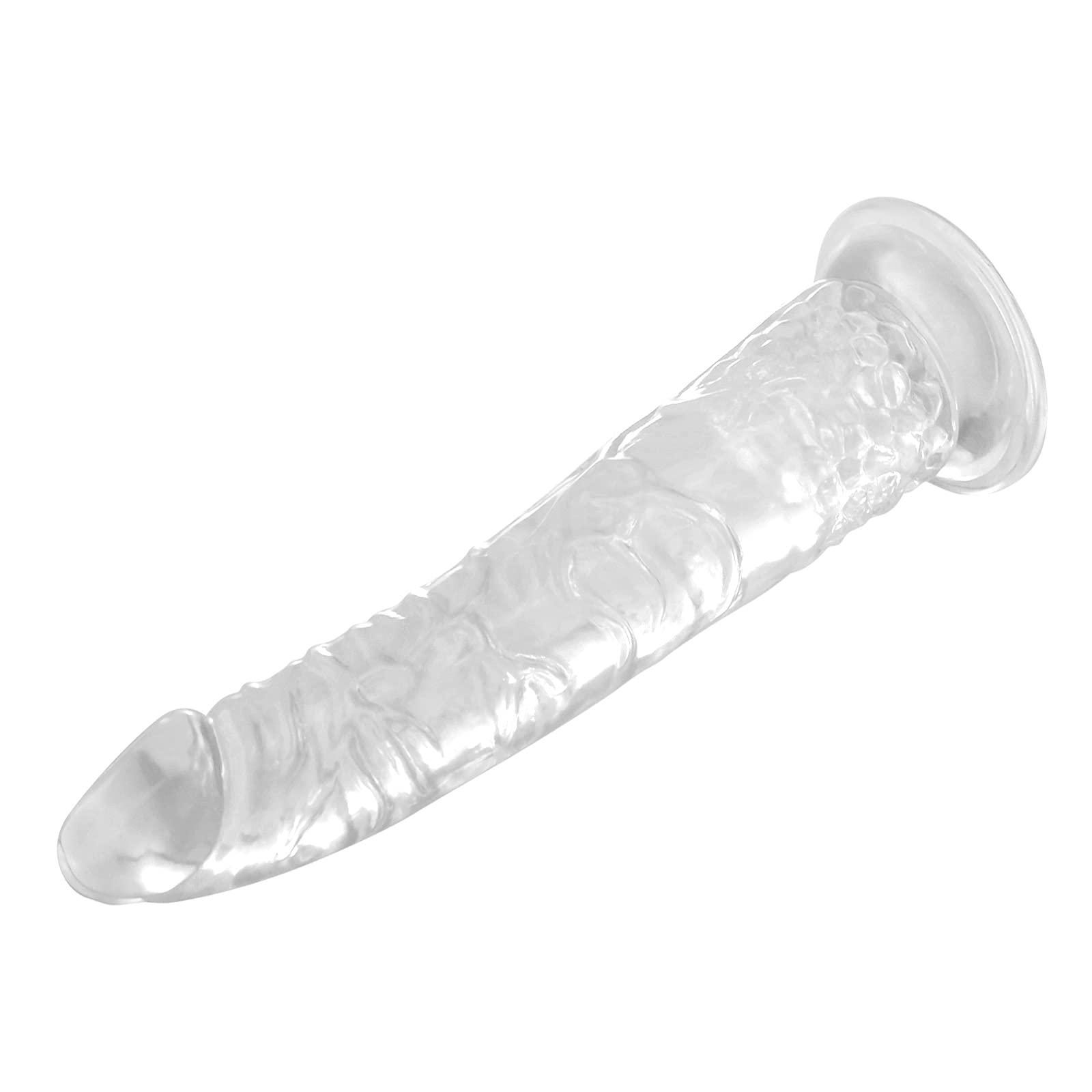 7.87 Inch Clear Realistic Dildo With Adjustable Strap On Harness, Adult Sex Toys For Female Masturbation And Lesbian