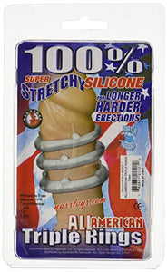 All American Triple Rings Clear